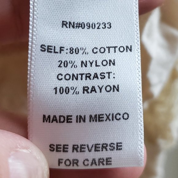 Kirra Cream Lace Floral Jersey Size Small - Picture 9 of 15